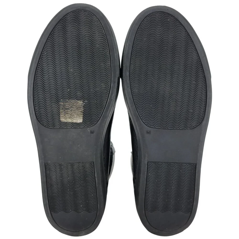 MM6 Maison Margiela Black Nappa Calfskin High Top Sneakers Mens 7 Casual Shoes - Picture 4 of 10